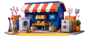 3D Store Illustration